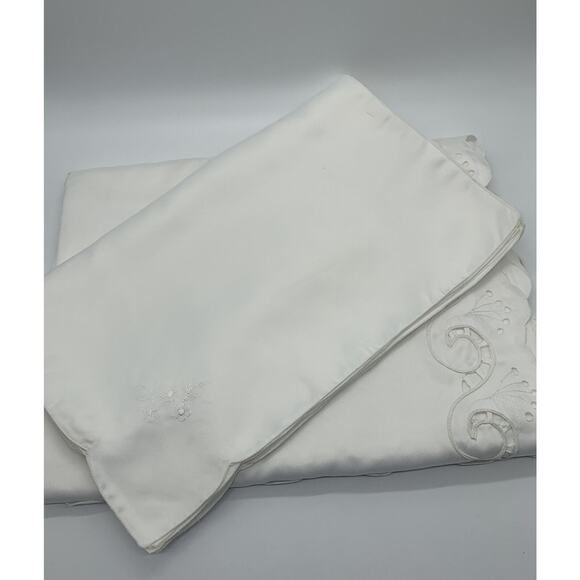 Bordado A. Mao Creacion Original 72"x 108” White Tablecloth 13 pcs. Set NIP SEE - Picture 6 of 8